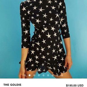 Super cute silk star dress